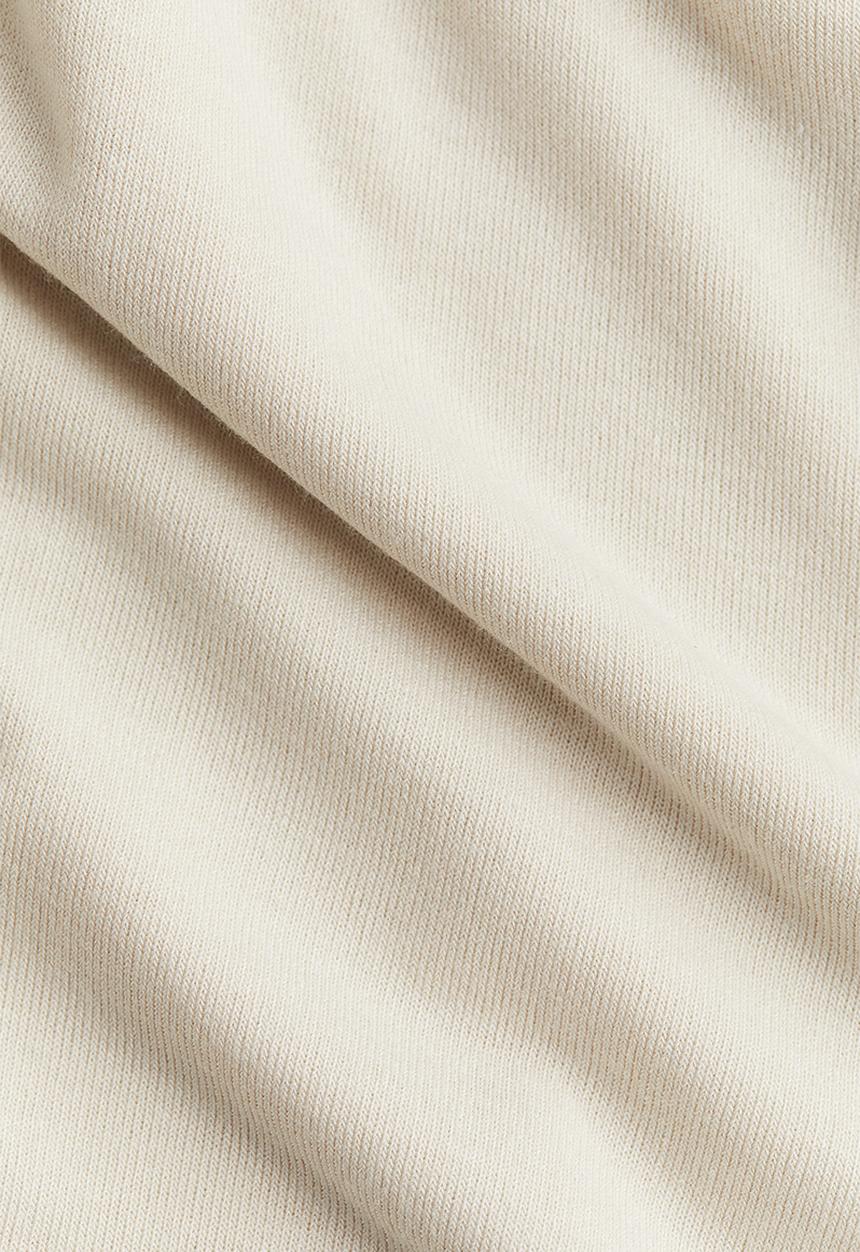 H&M - Twist-detail one-shoulder top - light beige