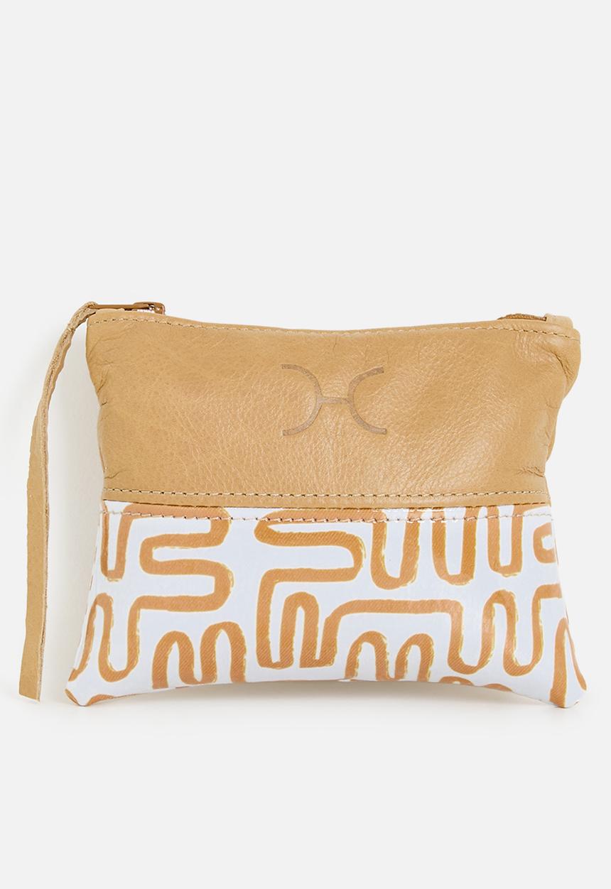 Thandana - Travel pouch Laminated Fabric - Geo Sand