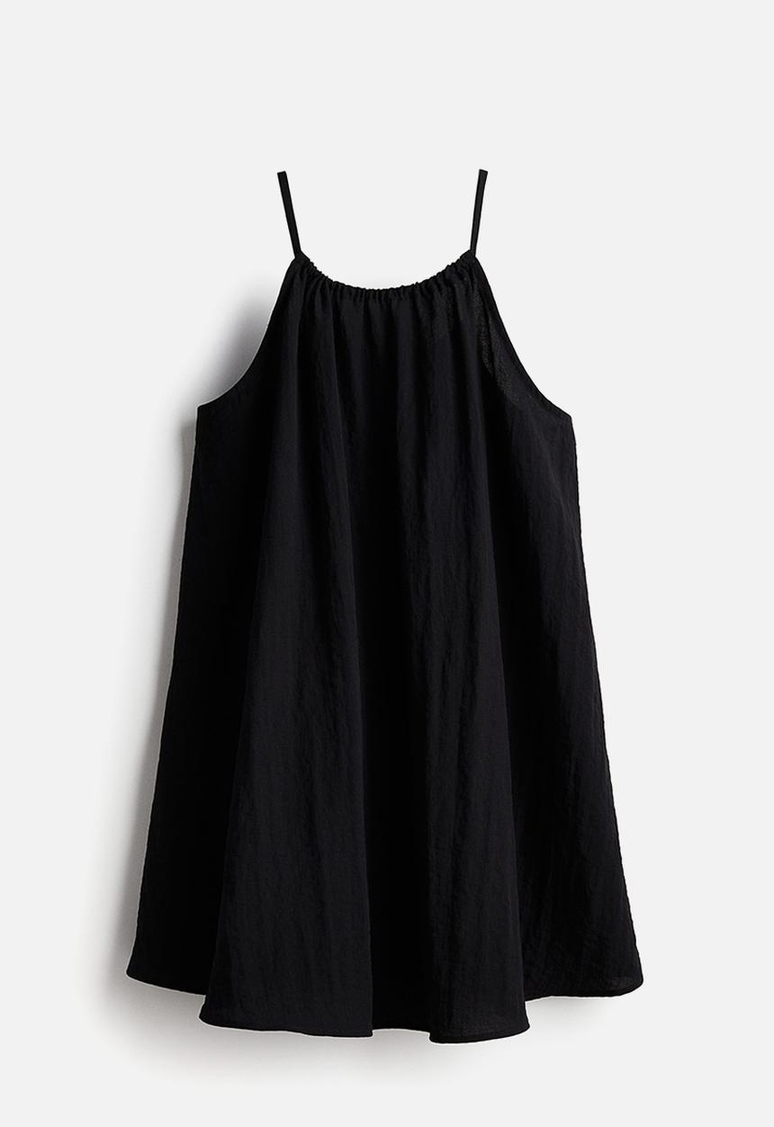 H&M - A-line throw-on dress - black