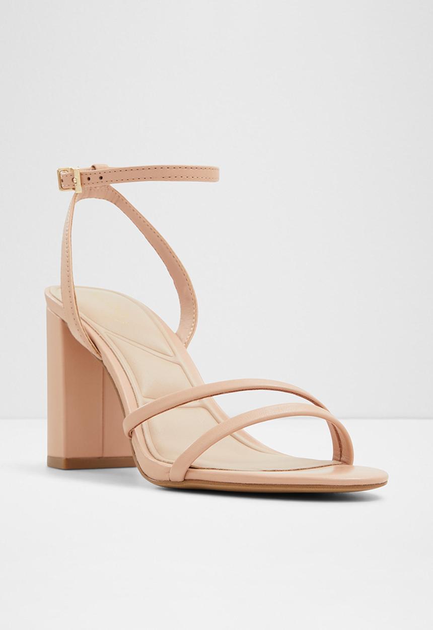 ALDO - Rosalind Ankle Strap Block Heel - Medium Beige