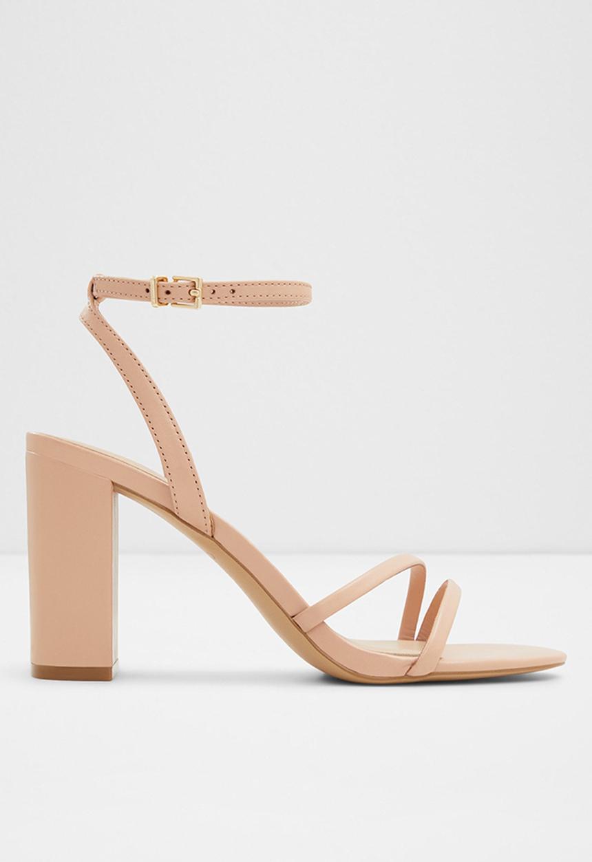 ALDO - Rosalind Ankle Strap Block Heel - Medium Beige