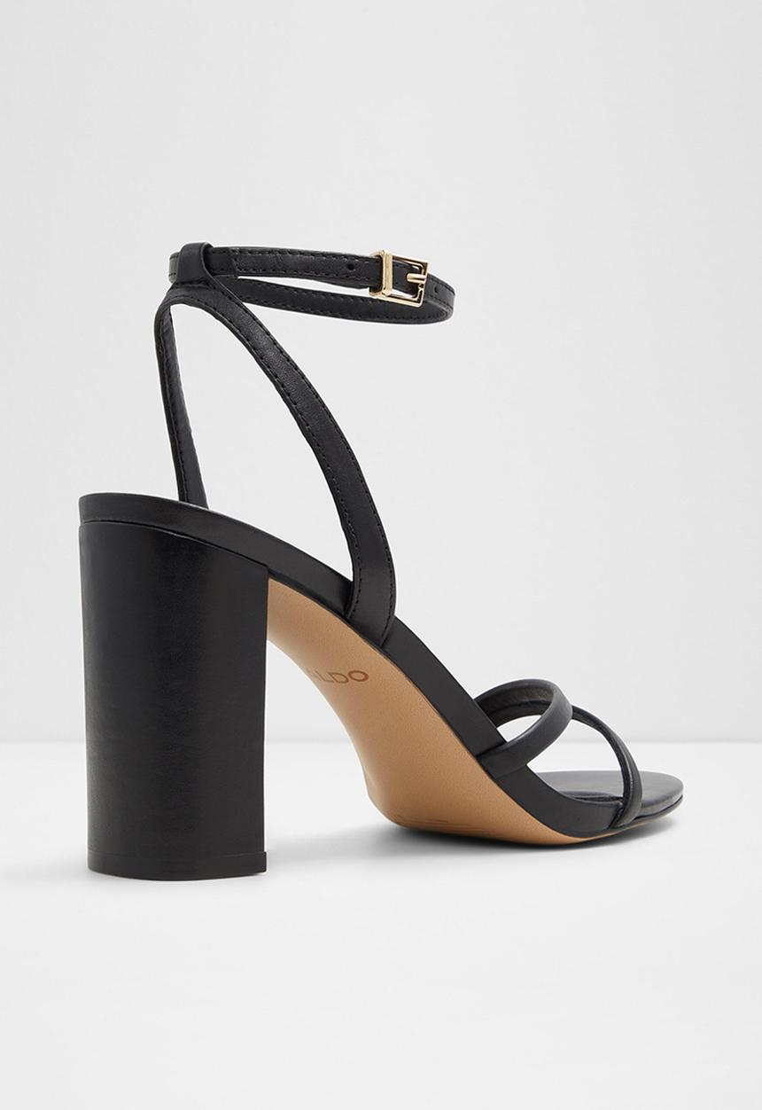 ALDO - Rosalind Ankle Strap Block Heel - Black