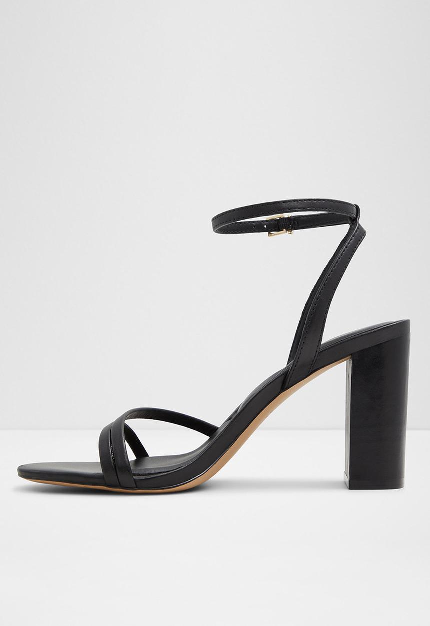 ALDO - Rosalind Ankle Strap Block Heel - Black