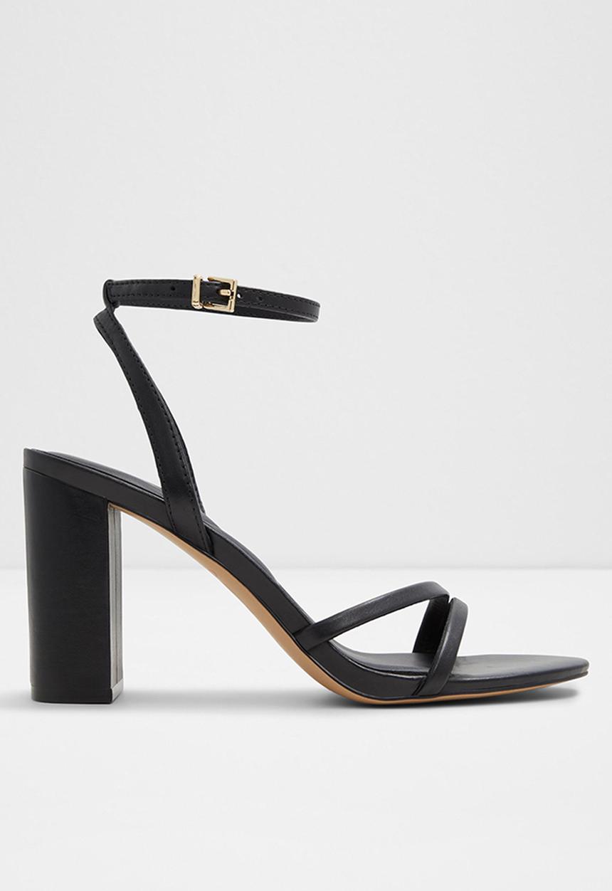 ALDO - Rosalind Ankle Strap Block Heel - Black