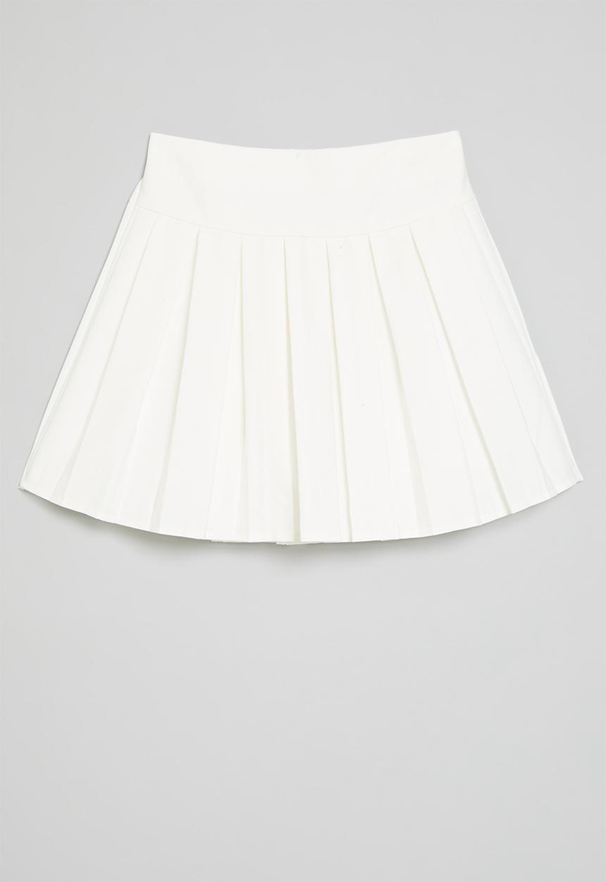 Pop Candy - Pleated skirt - white