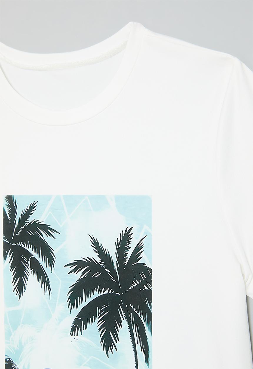 Pop Candy - Printed crew neck tee - white