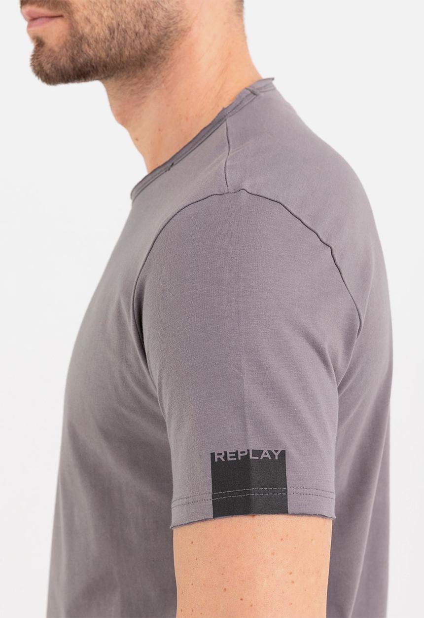 Replay - T-shirt regular - titanium