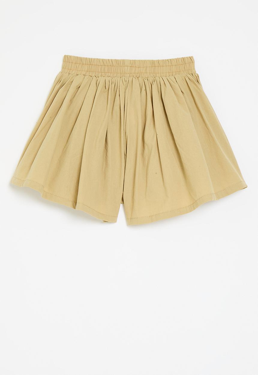 Pop Candy - Flared shorts-beige