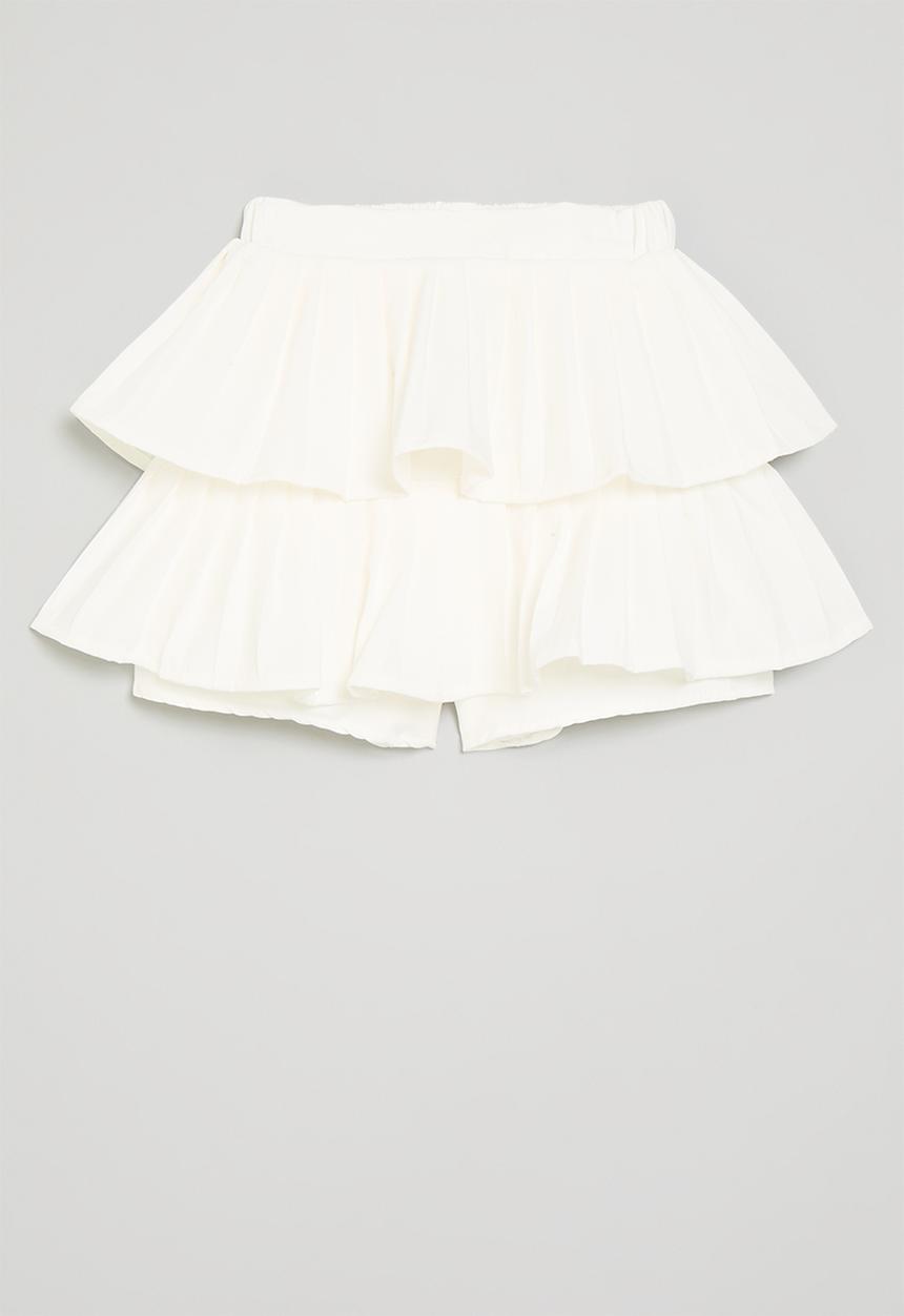 Pop Candy - Tiered skort - white