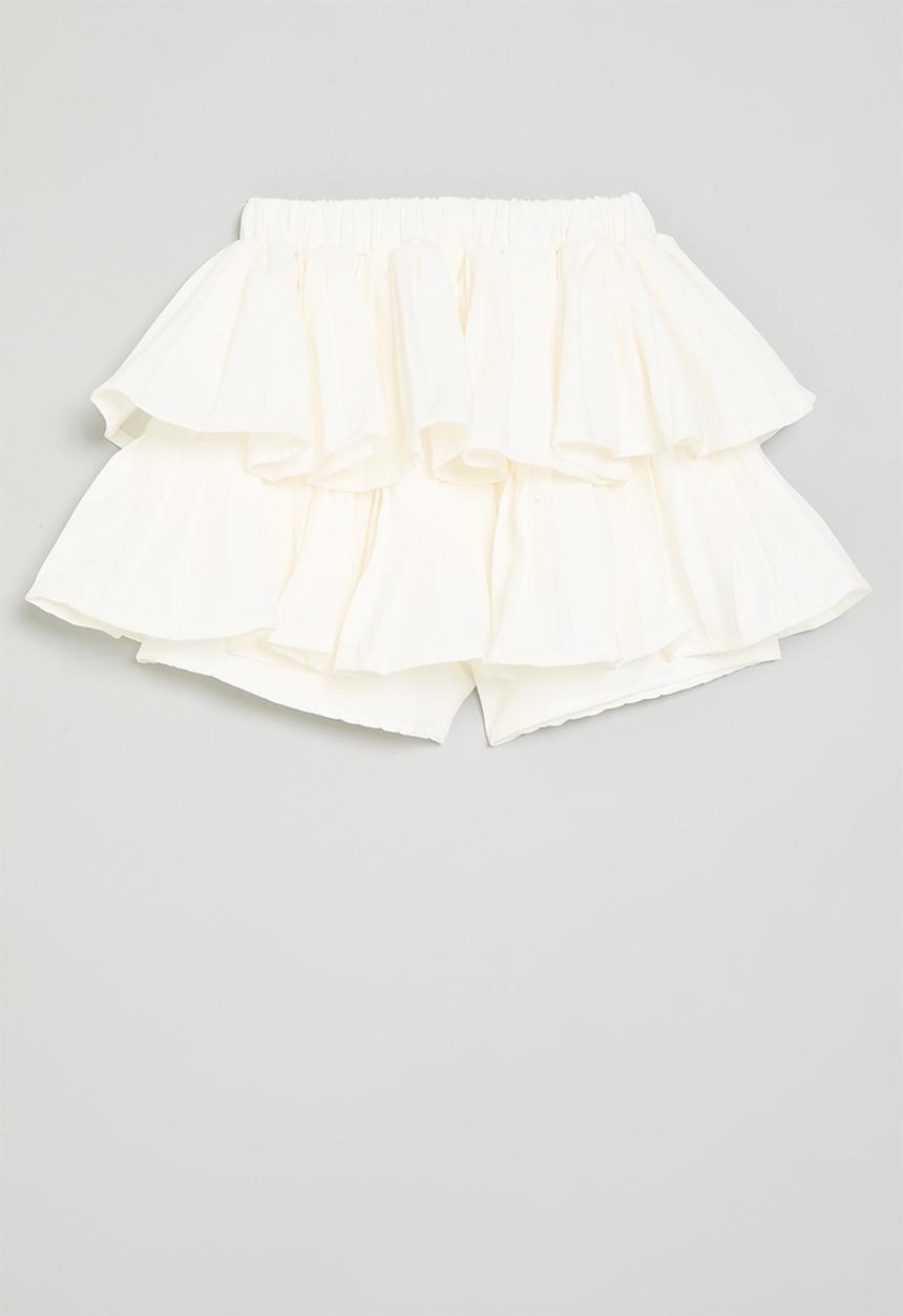 Pop Candy - Tiered skort - white
