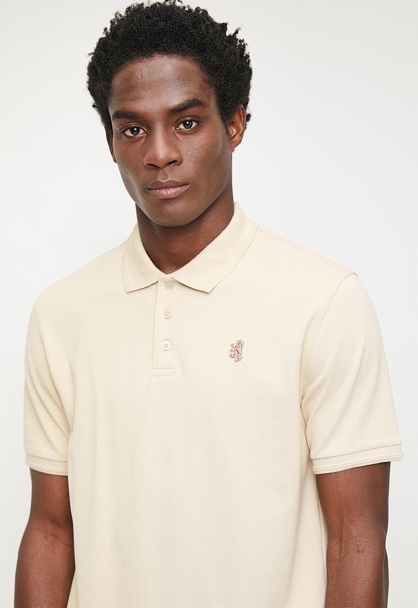 Pringle of Scotland - Austyn new core golfer - stone