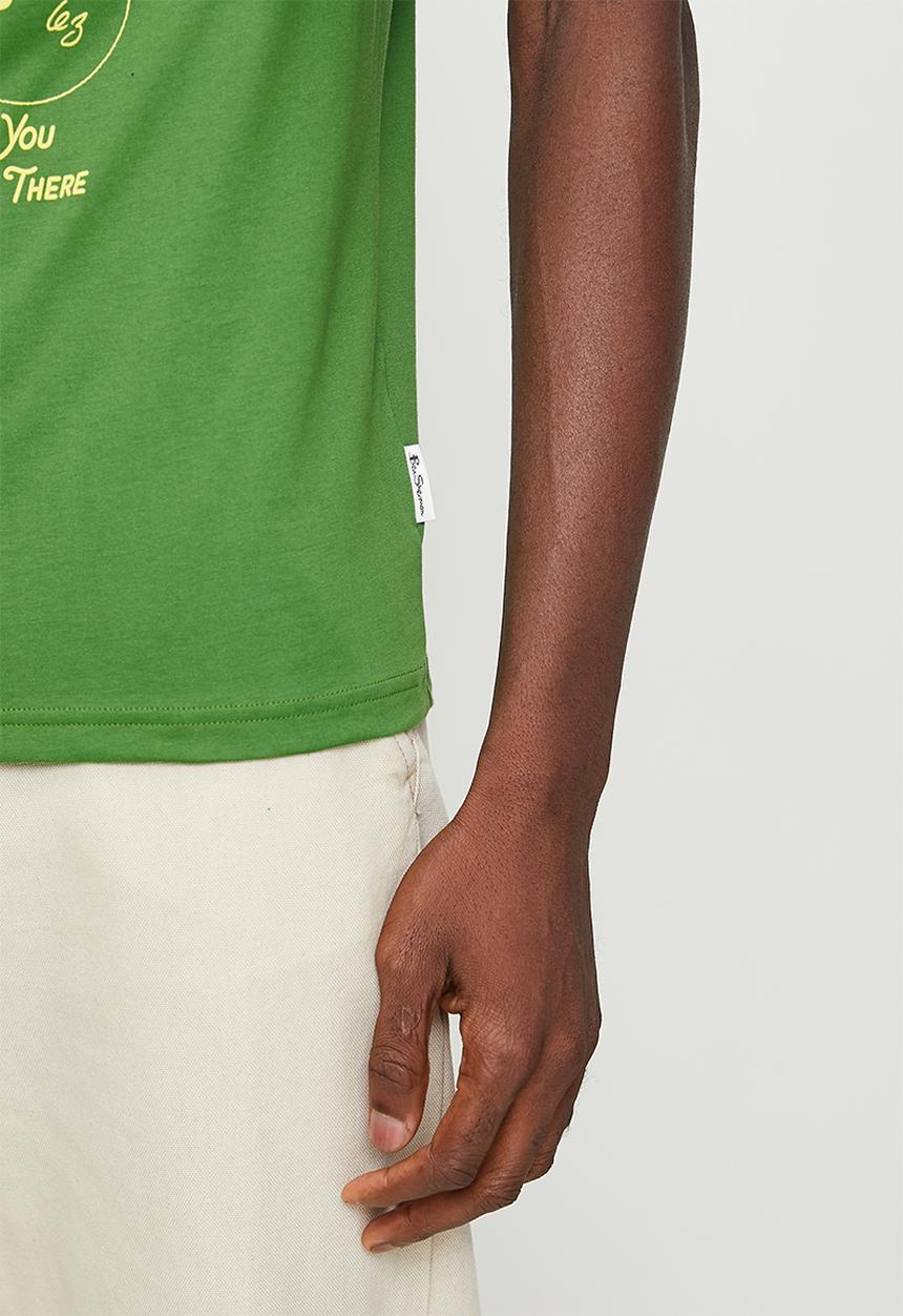Ben Sherman - Sketched Mod Zone - Elm Green