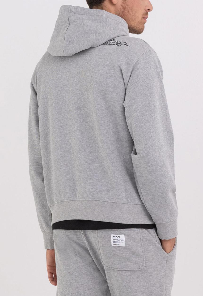 Replay - Felpa regular - light grey melange