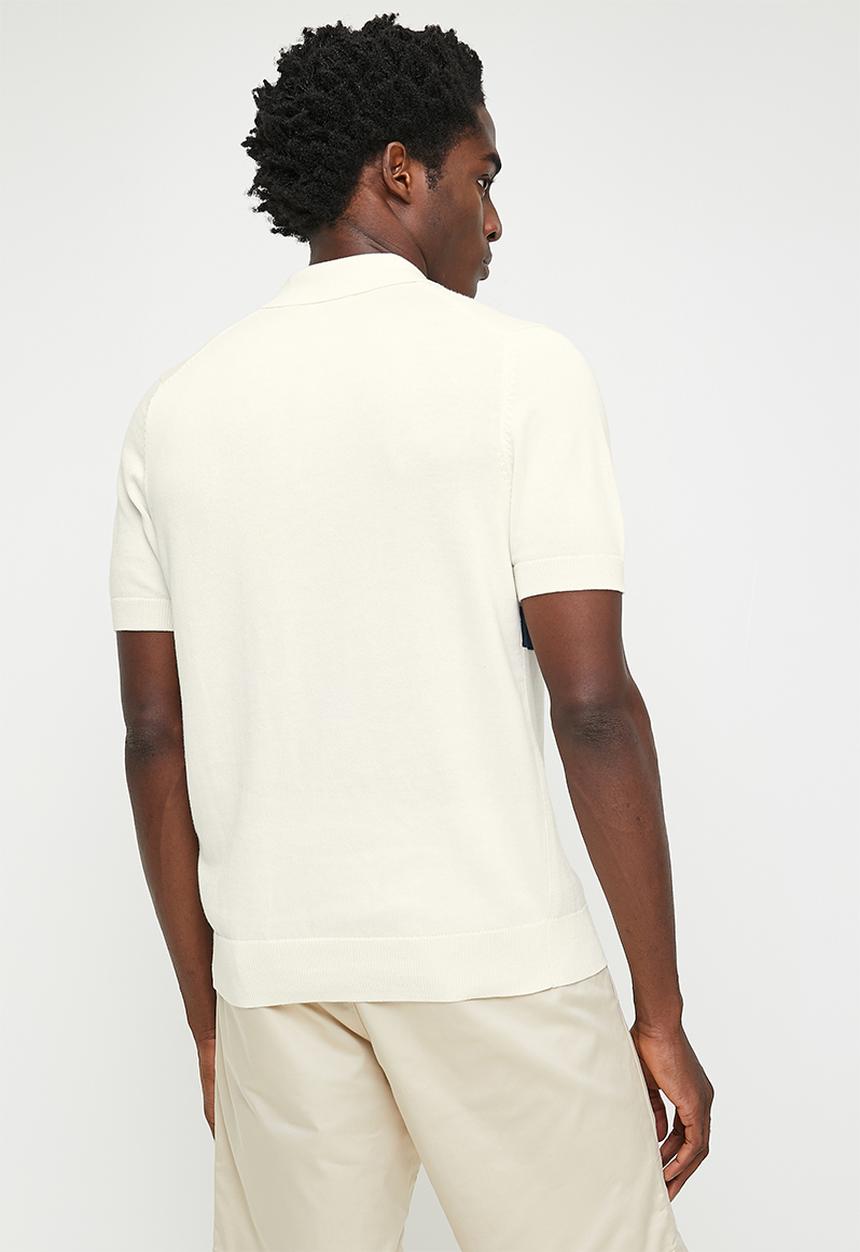 Ben Sherman - Chest Stripe Polo - Ivory