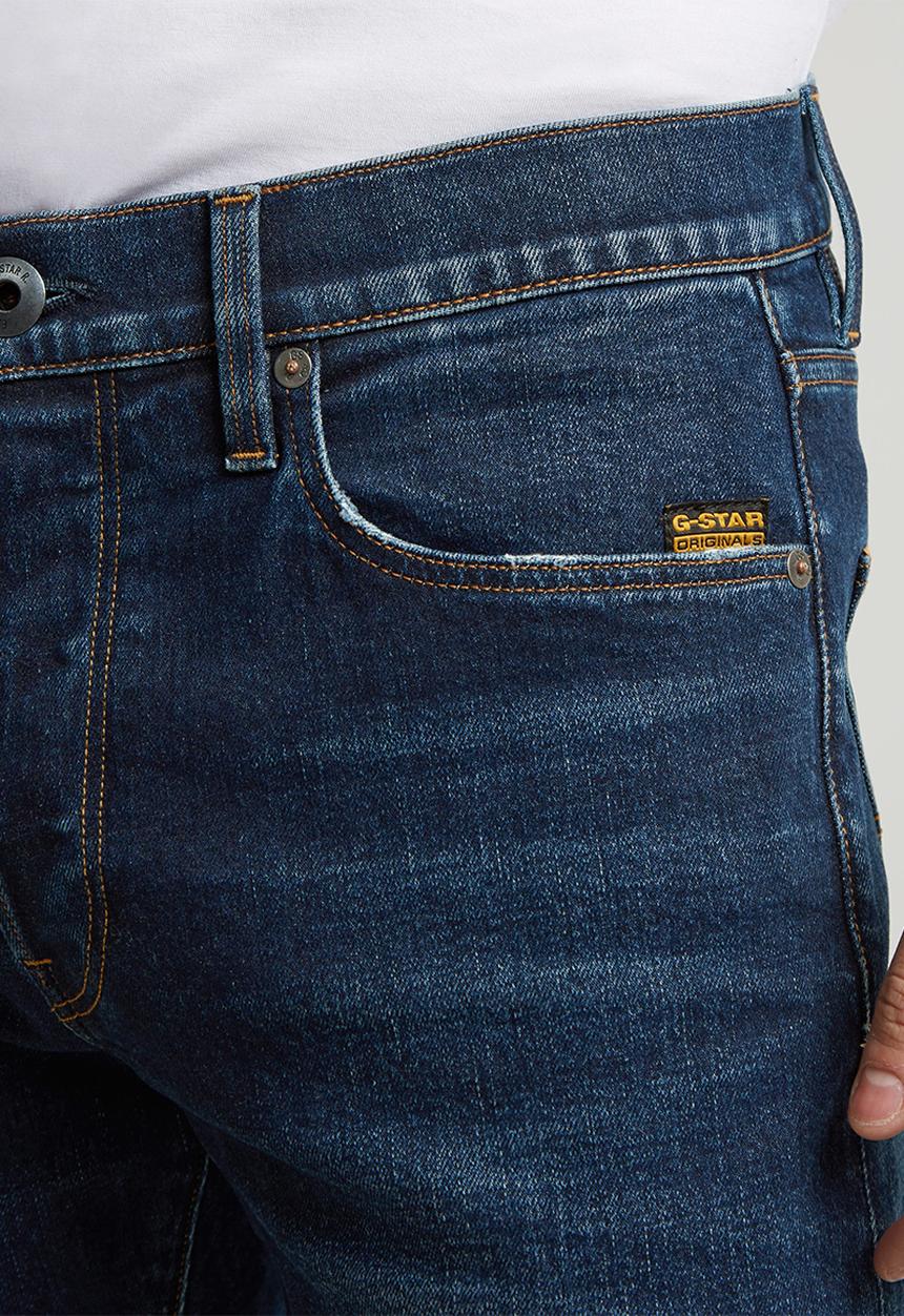 G-STAR - 3301 Slim - worn in dusk blue