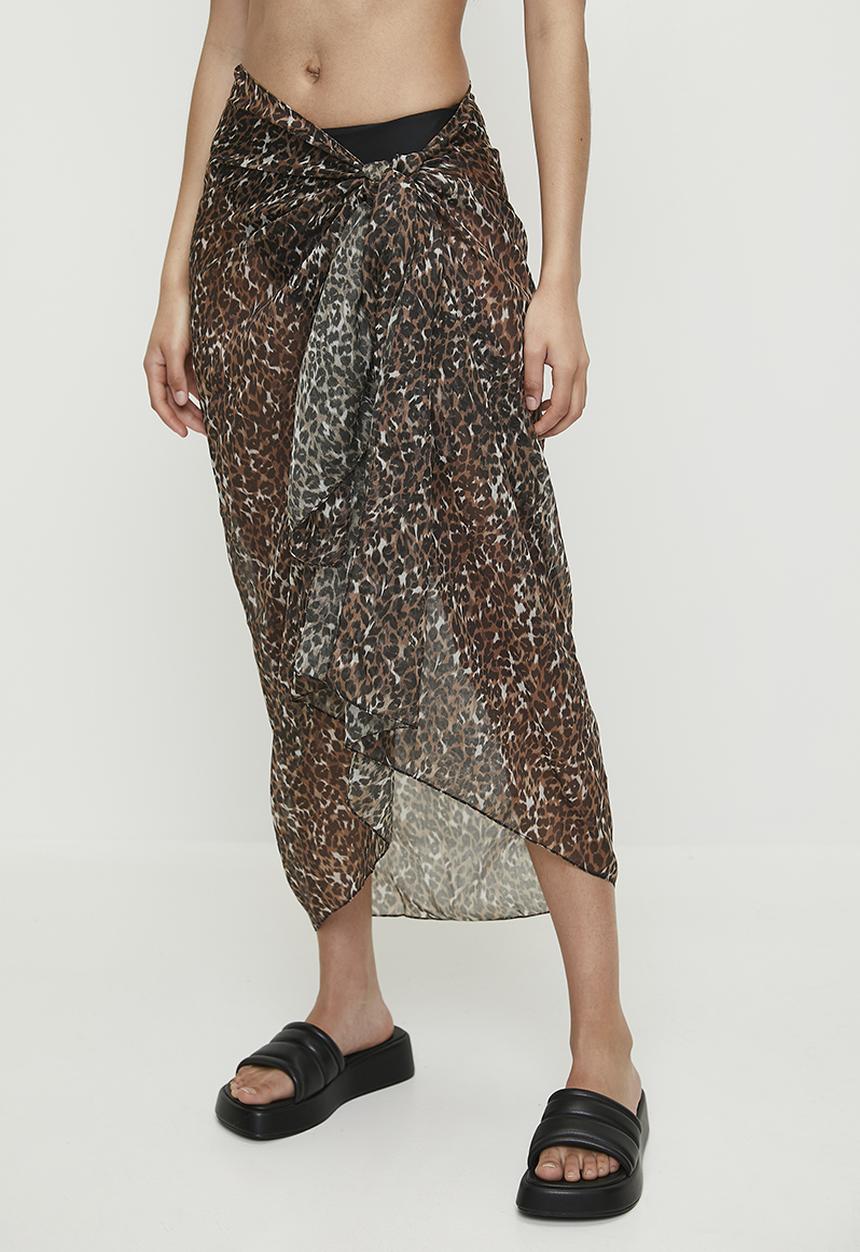 Cotton On - Body Laguna Sarong - Textured Leopard