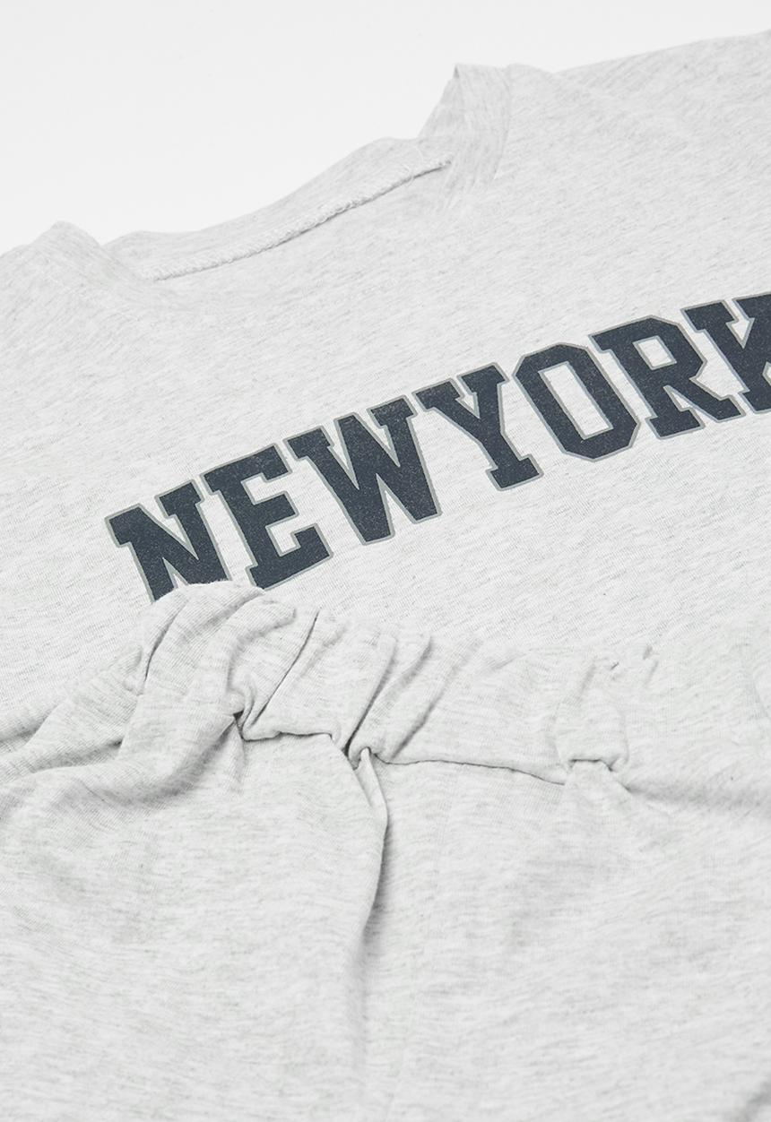 Pop Candy - New york top and short set - grey