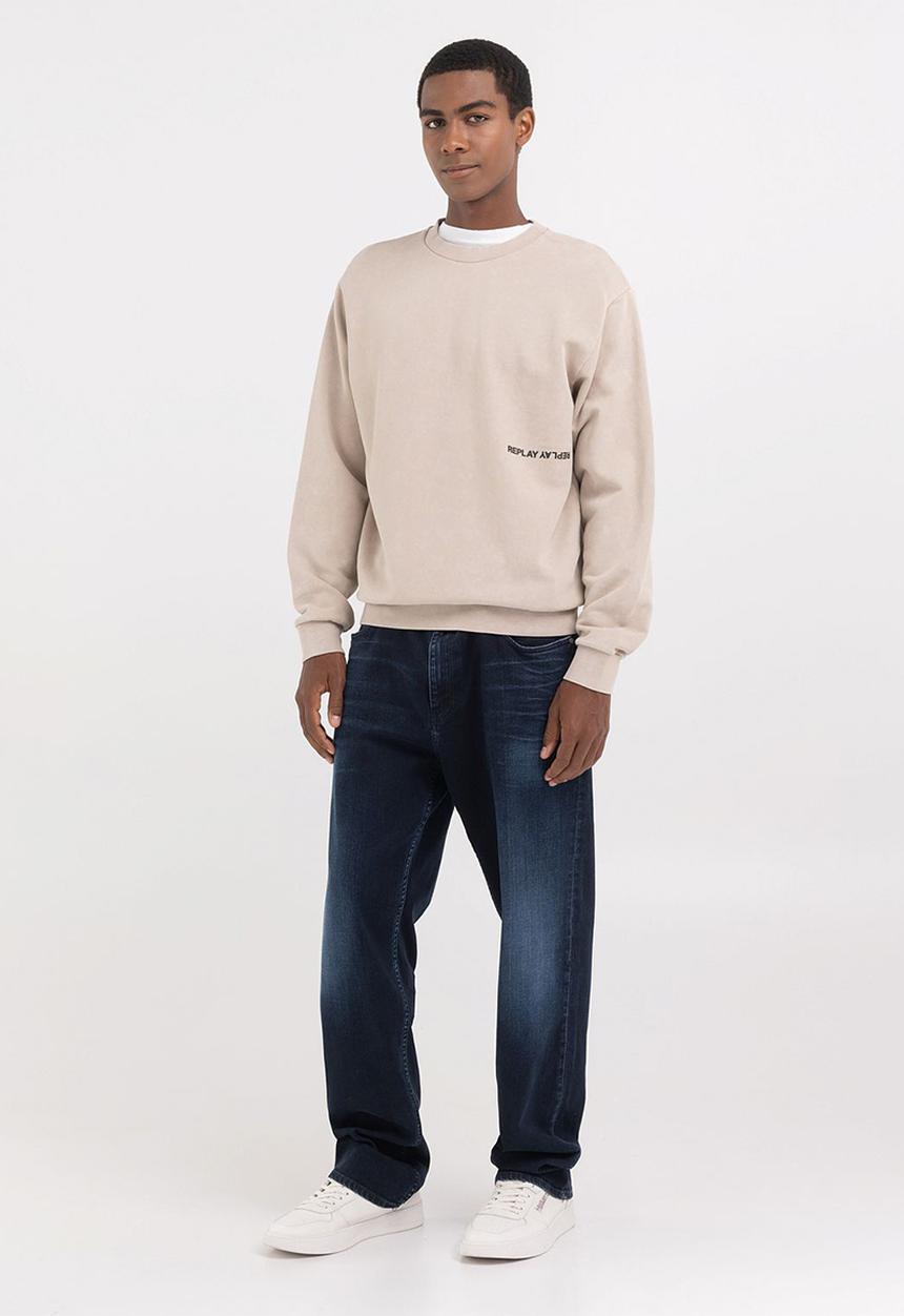 Replay - Felpa Relaxed - Light Taupe