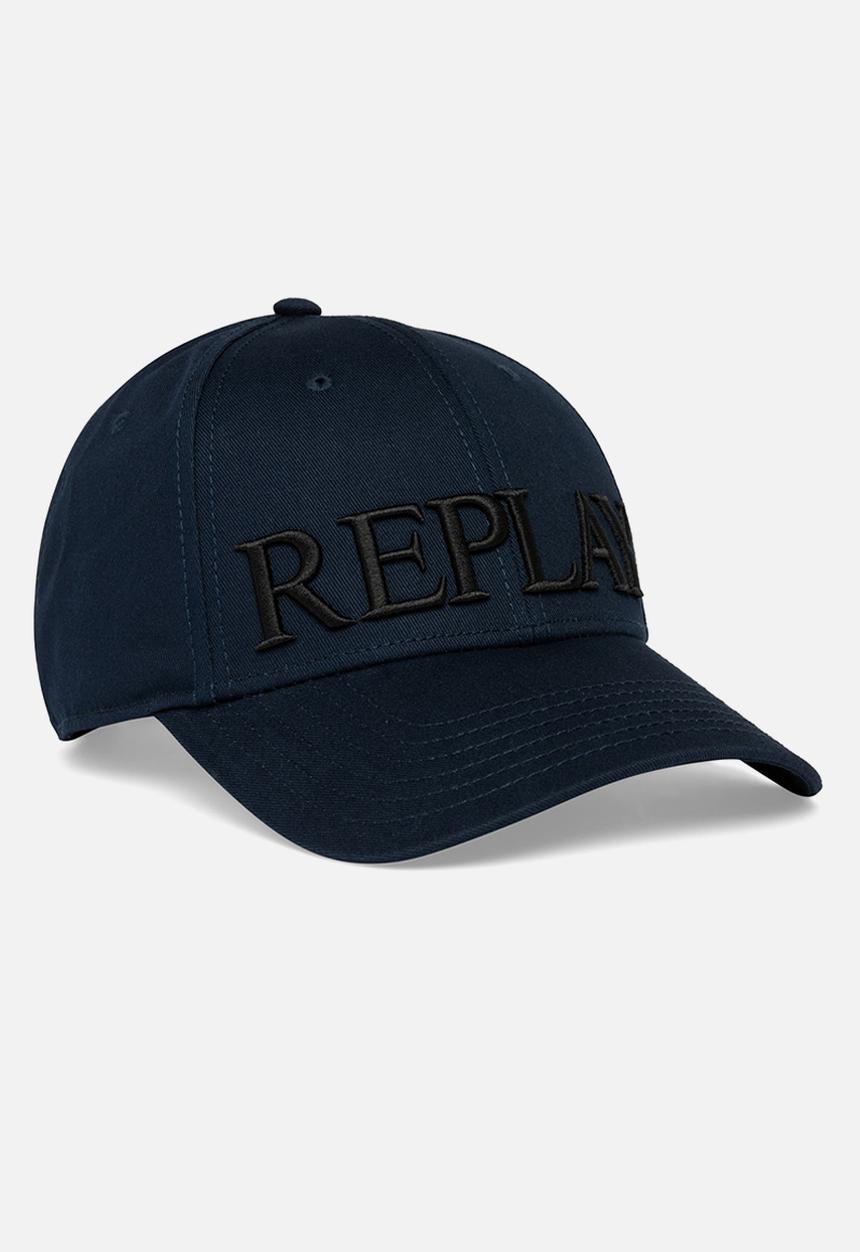 Replay - Heavy cotton twill peak cap - dk night blue
