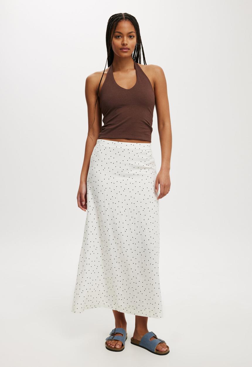 Cotton On - All Day V Neck Halter - Chocolate