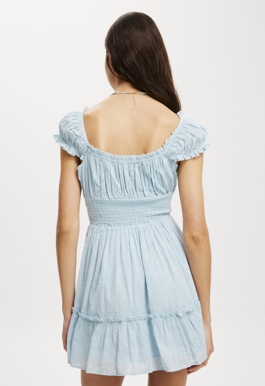 Cotton On - Eddie Corset Mini Dress - Pale Blue