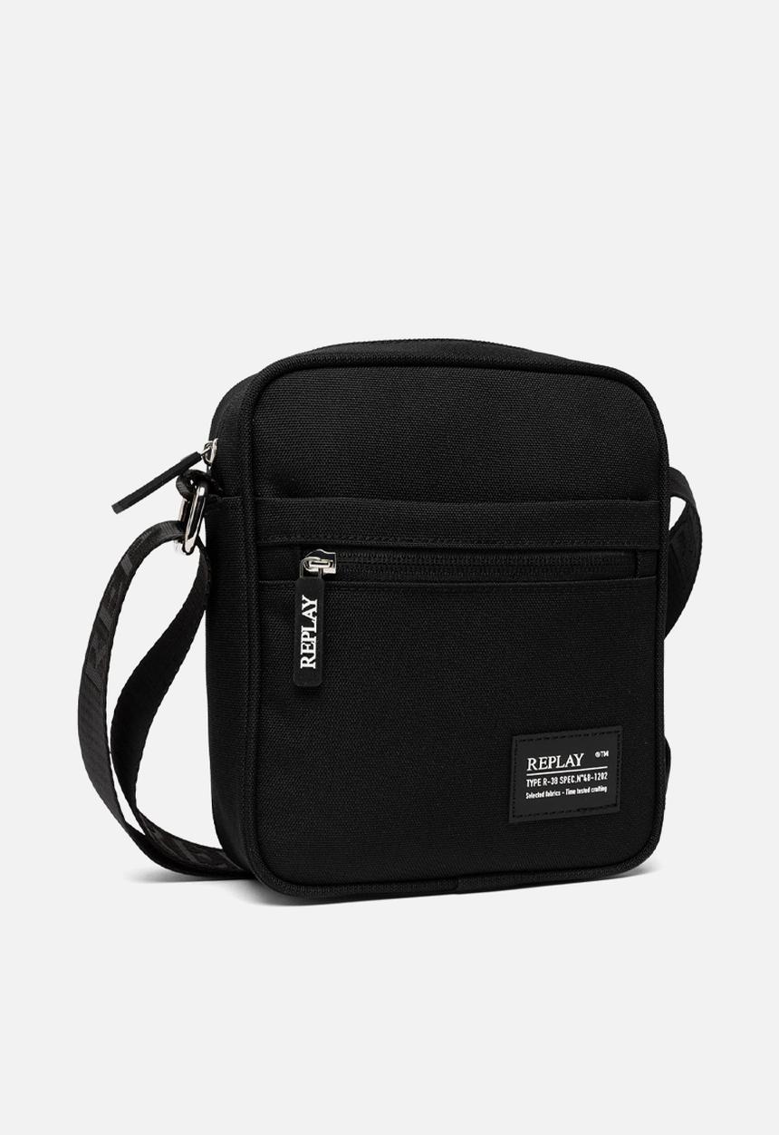 Replay - Polyester Oxford Cross Body Bag - Total Black