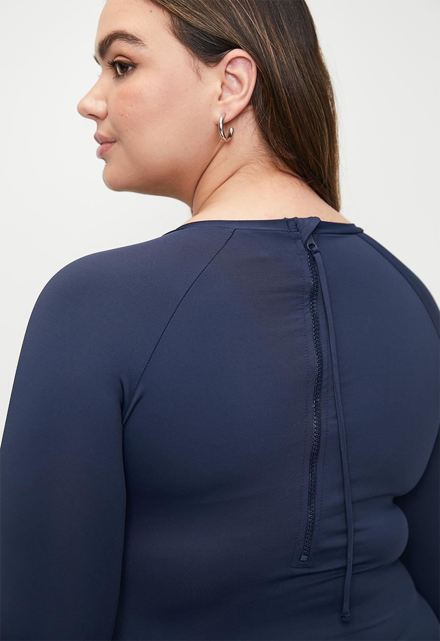 Cotton On - Plus Long Sleeve One Piece Full - Midnight