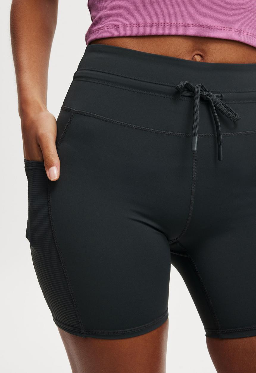 Cotton On - Ultimate Run Rib Bike Short - Element Blue