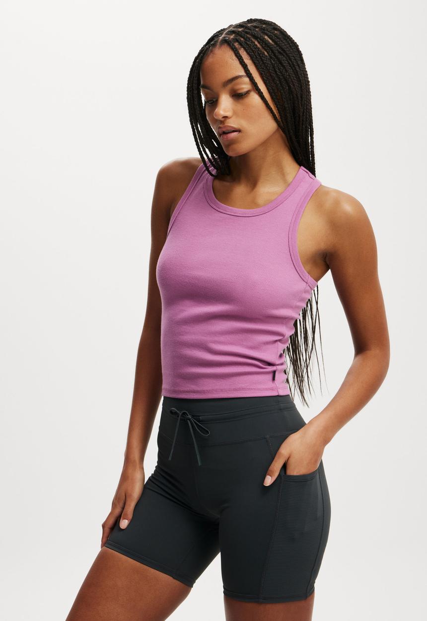Cotton On - Ultimate Run Rib Bike Short - Element Blue