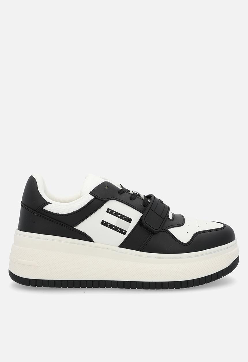Tommy Hilfiger - Retro leather basket flatform - black