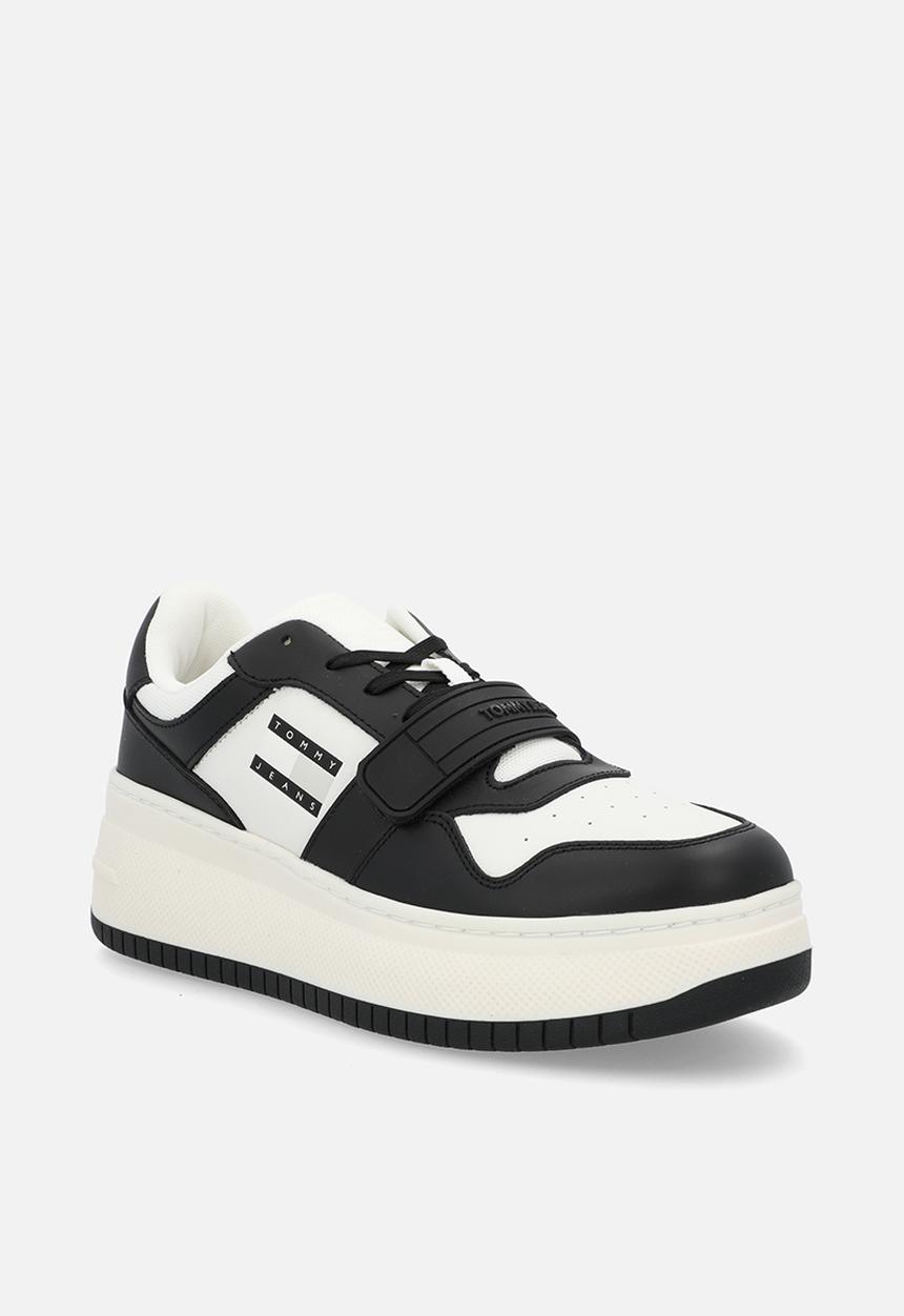 Tommy Hilfiger - Retro leather basket flatform - black