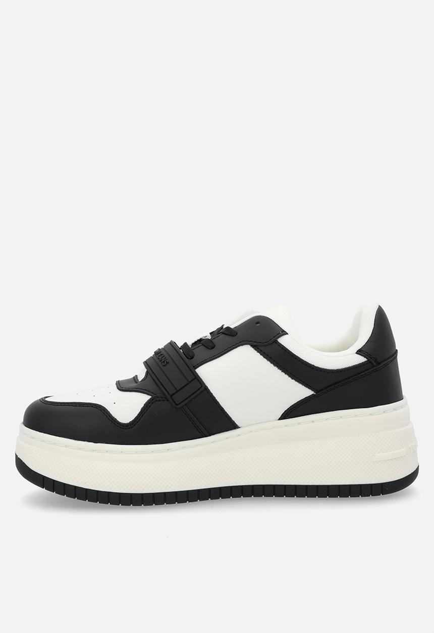 Tommy Hilfiger - Retro leather basket flatform - black