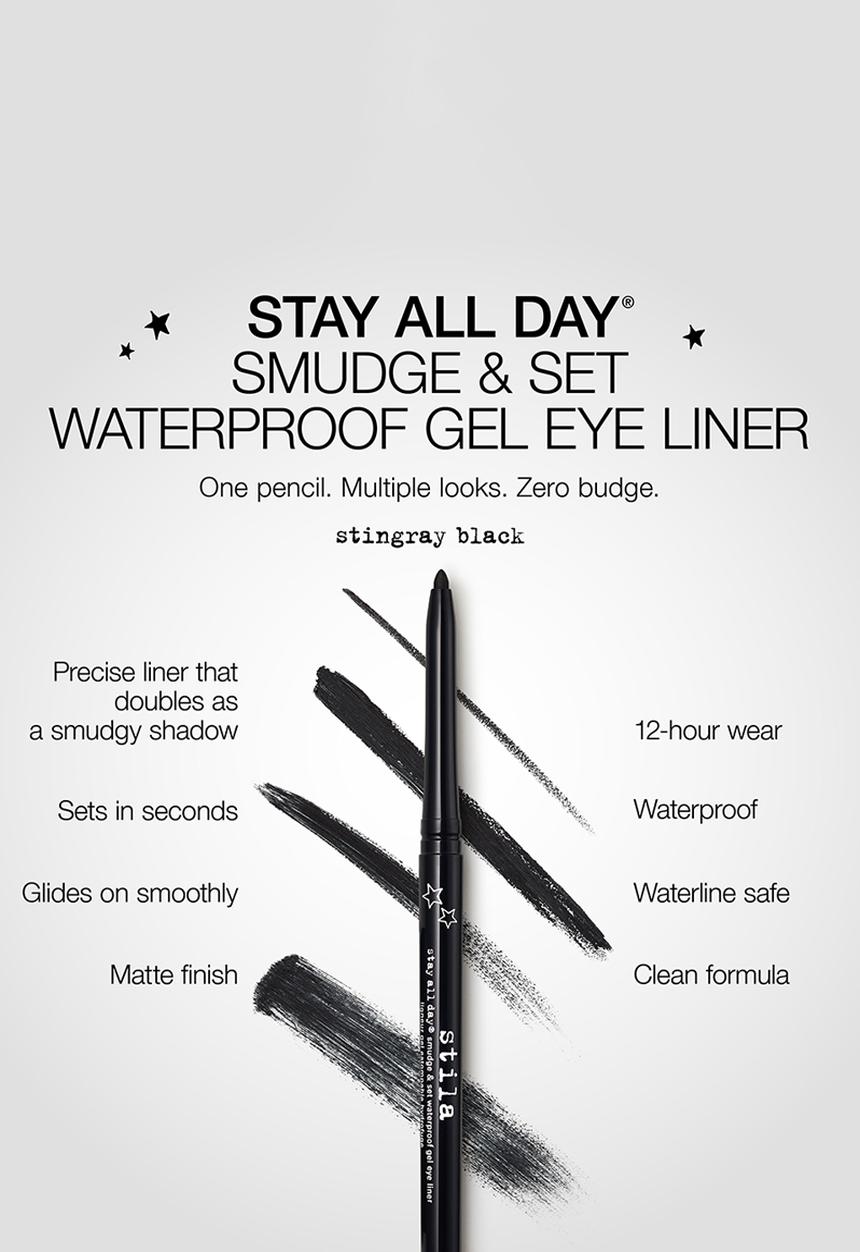 Stila - Stay All Day® Smudge & Set Waterproof Gel Eye Liner-Stingray black