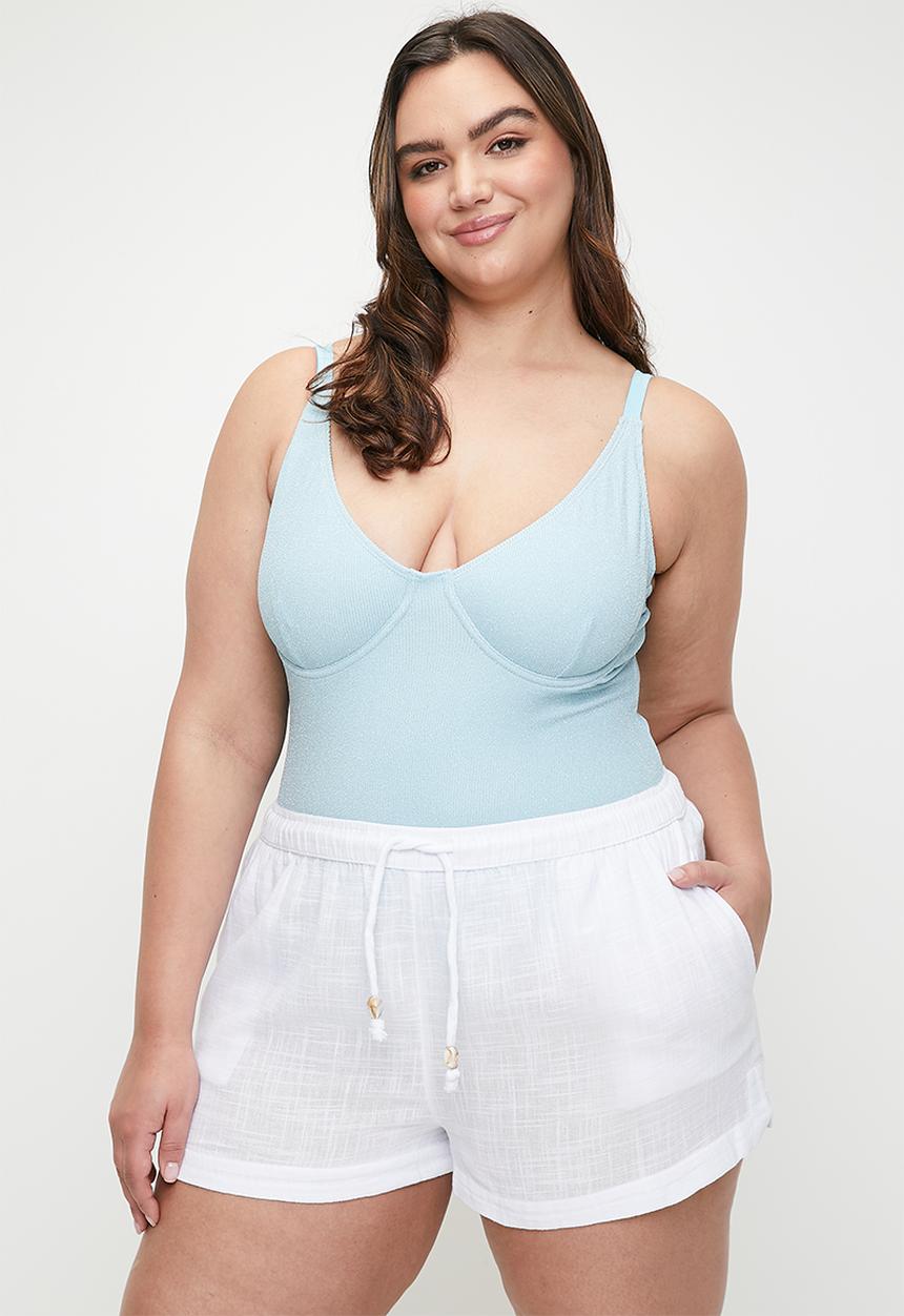 Cotton On - Plus The Essential Beach Short - White