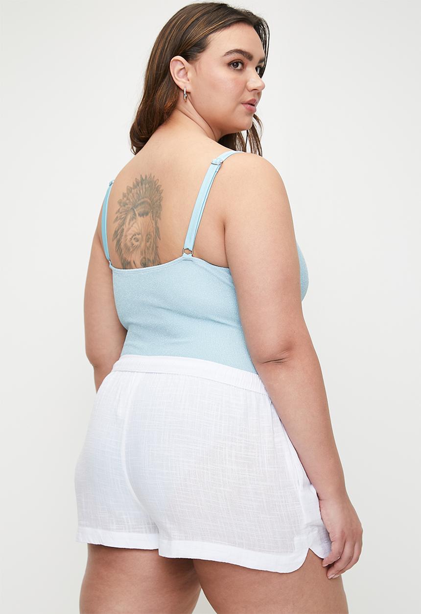 Cotton On - Plus The Essential Beach Short - White