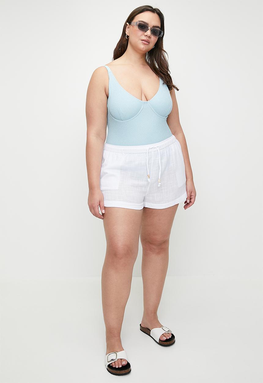 Cotton On - Plus The Essential Beach Short - White