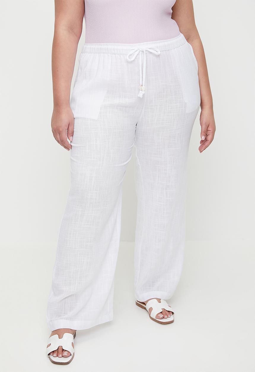 Cotton On - Plus The Essential Beach Pant - White