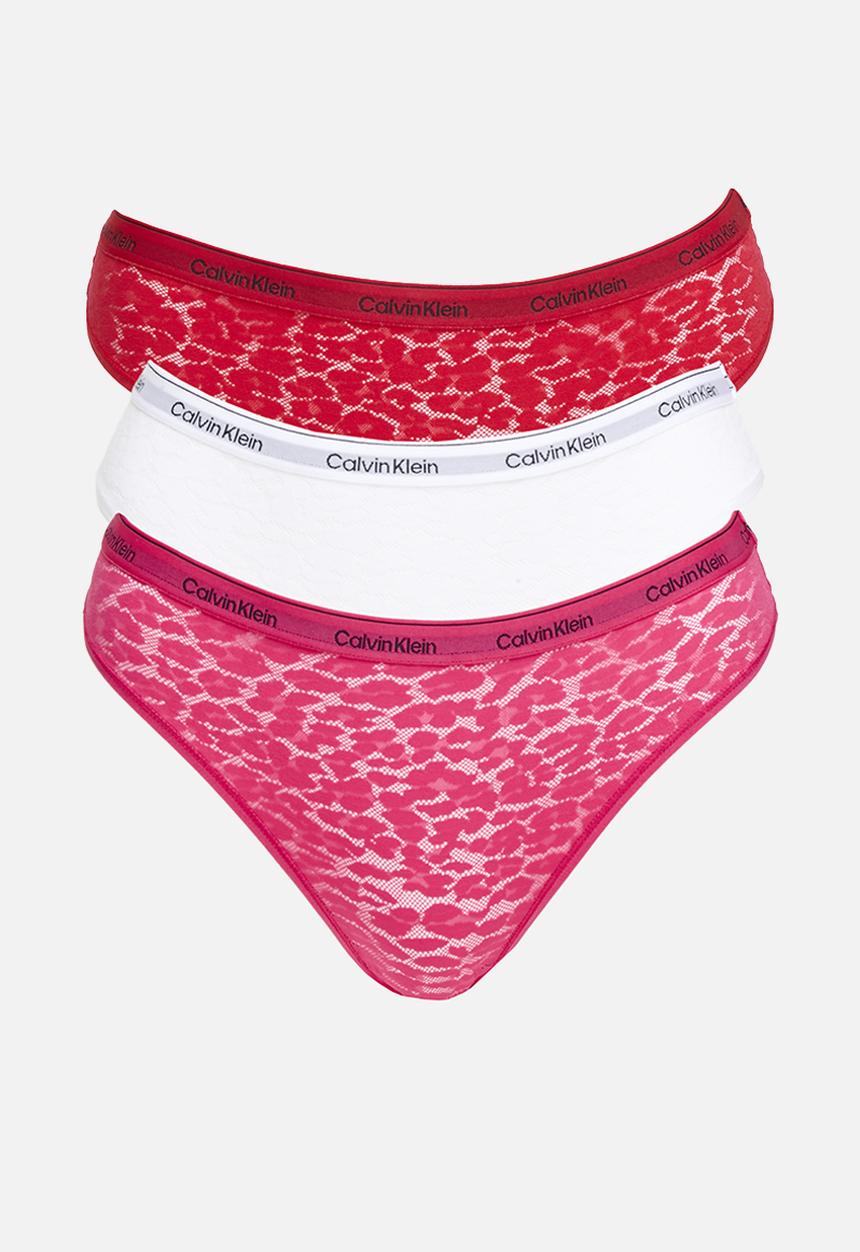 Calvin Klein - Brazilian 3pk - azalea/lychee/white