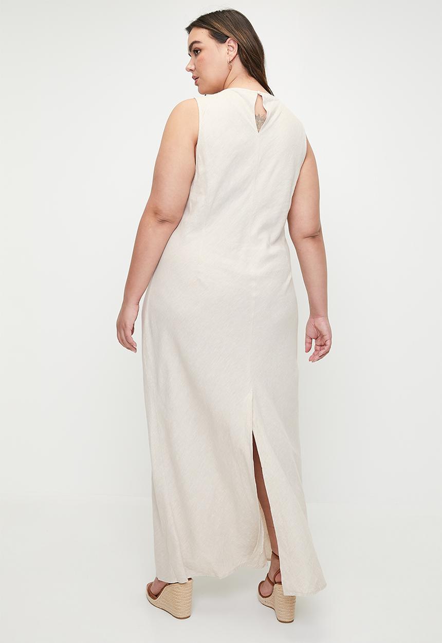 Cotton On - Plus Haven High Neck Maxi Dress - Neutral