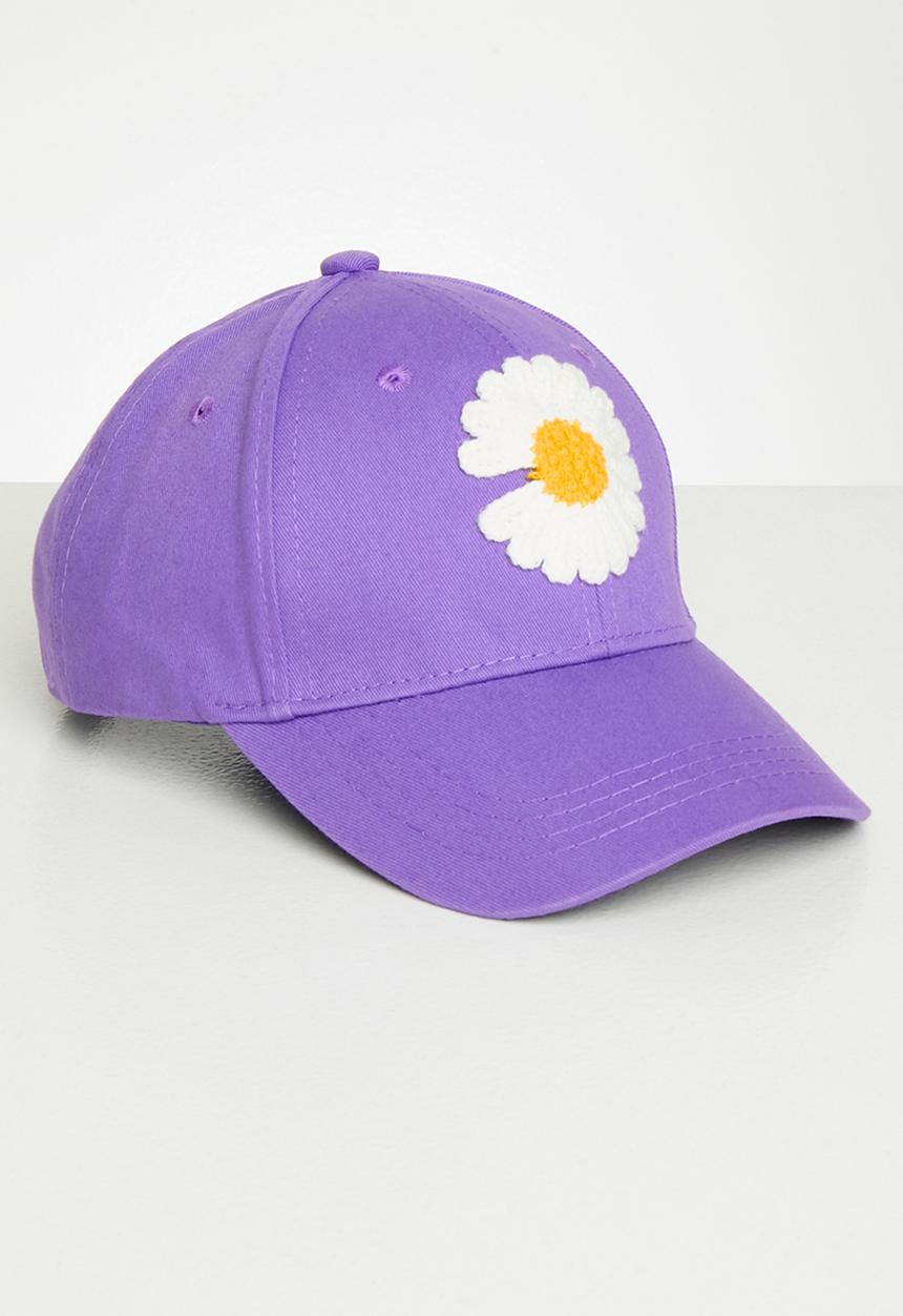 Pop Candy - Floral applique cap - purple