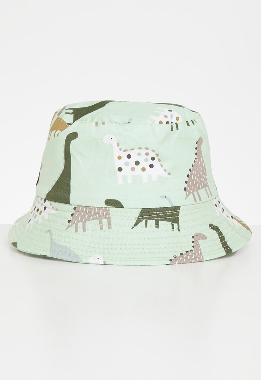 Pop Candy - Dino print bucket hat - light green