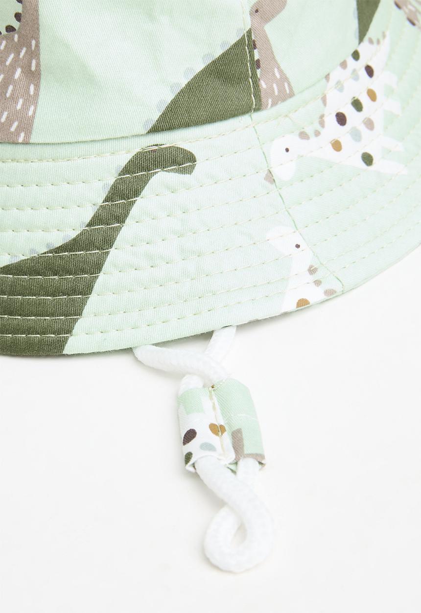 Pop Candy - Dino print bucket hat - light green
