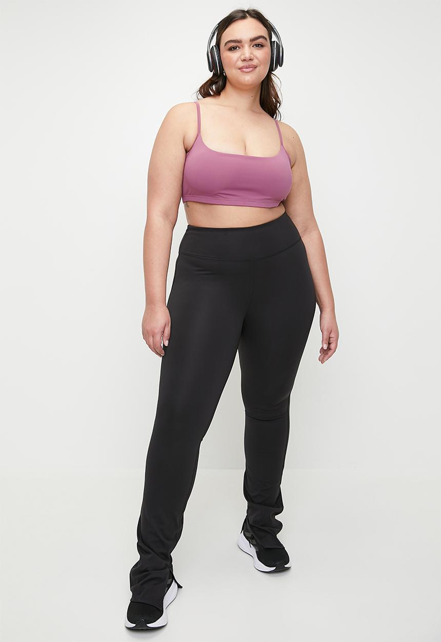 Cotton On - Plus Workout Crop-Red Violet