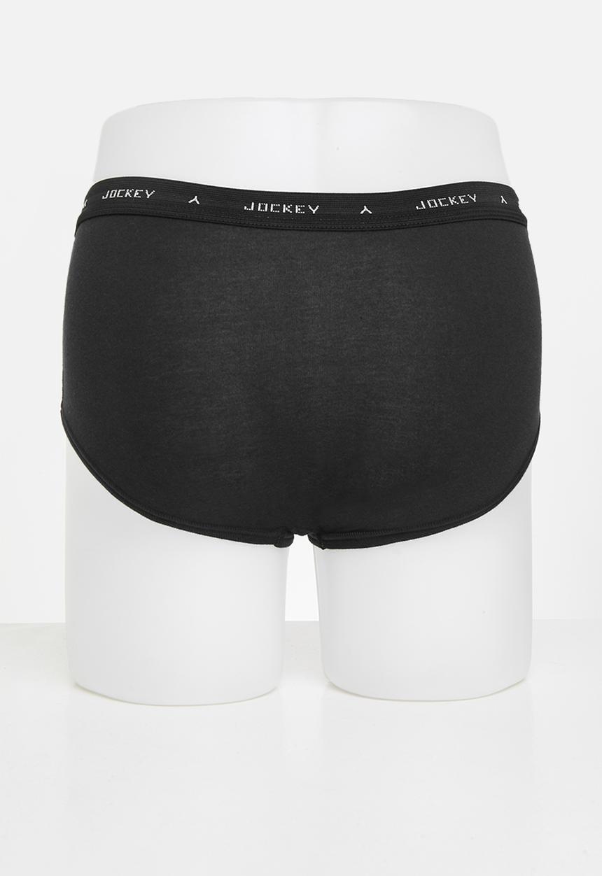 Jockey - 3 Pk rib y- front brief - multi 