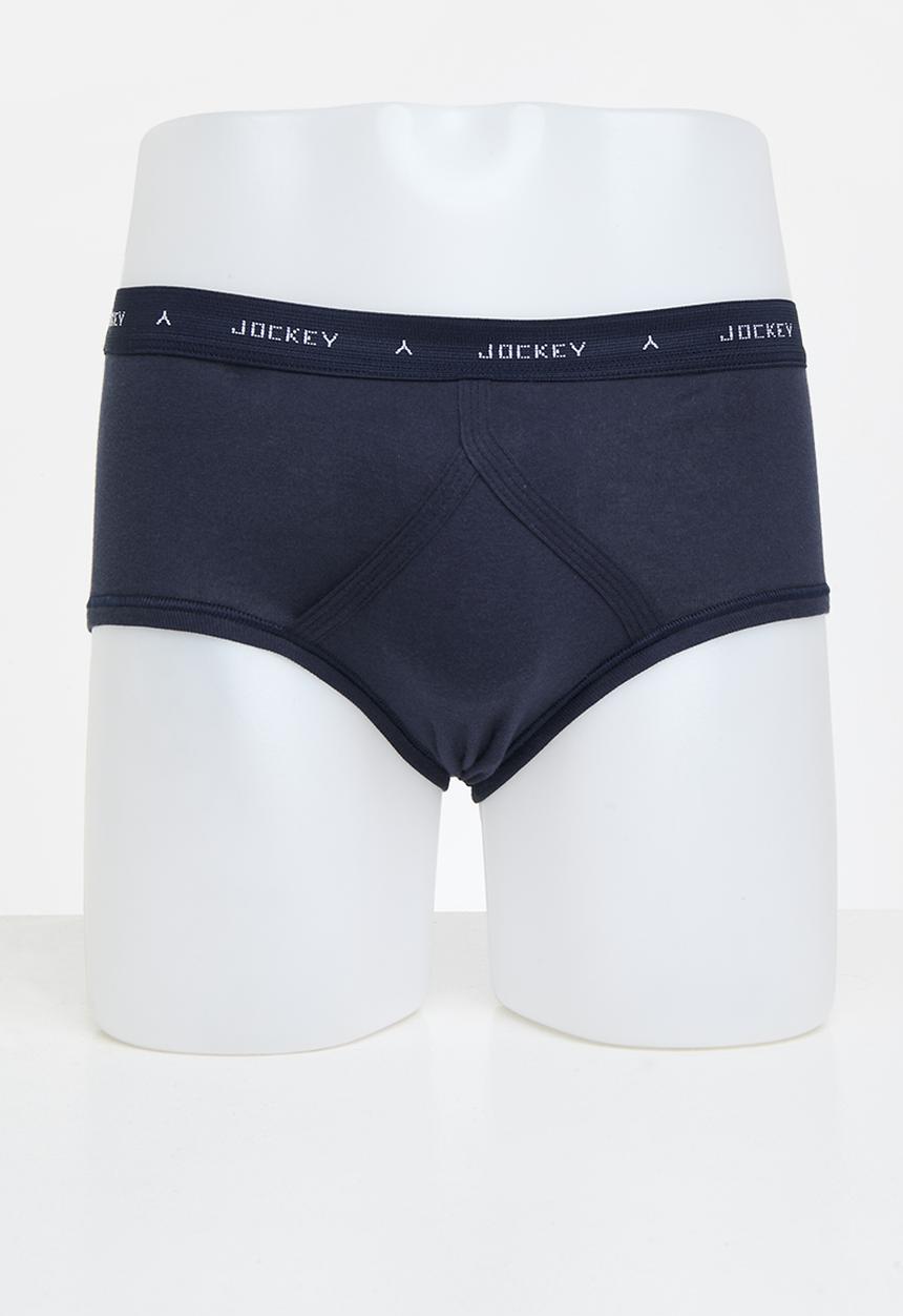 Jockey - 3 Pk rib y- front brief - multi 
