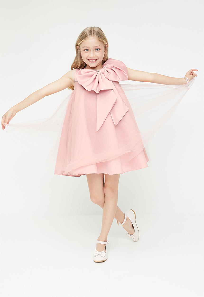 Pop Candy - Bow décor dress - pink