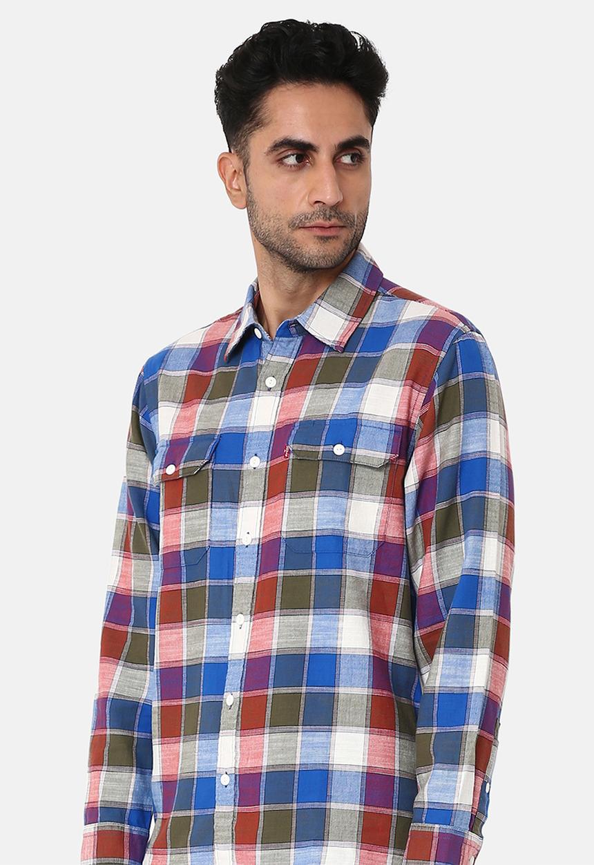 Levi’s® - Jackson worker walker plaid egret plaid - multi