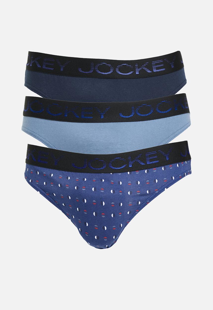 Jockey - 3 Pk graded elastic loe skants - multi 