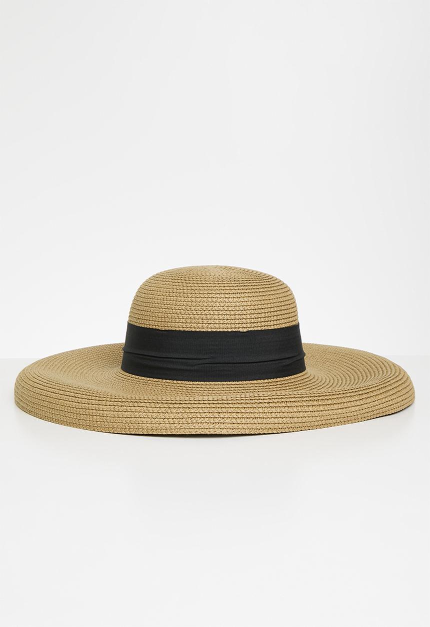 Tessa Design - Lily wide brimmed straw hat-natural