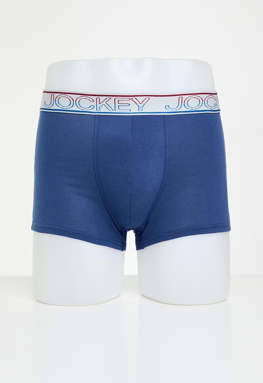 Jockey - 2 Pack New Gen Pouch Trunk  - Marina Blue/Deep Sangria